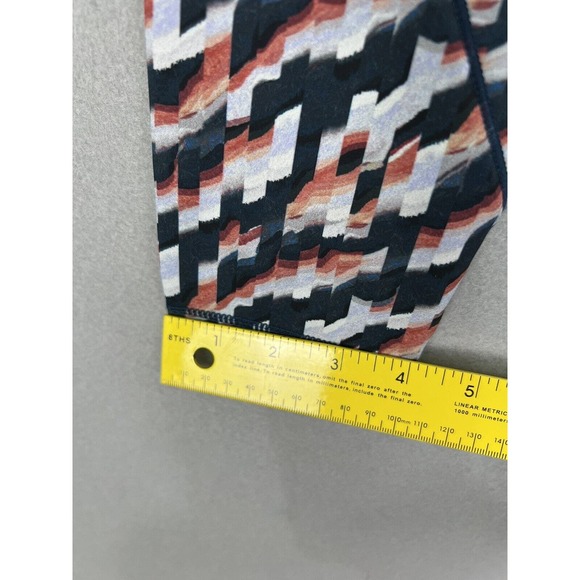 Sweaty Betty Leggings 7/8 Length Rapid Run Blue Spliced Mirage Print Size 6 - Picture 9 of 16